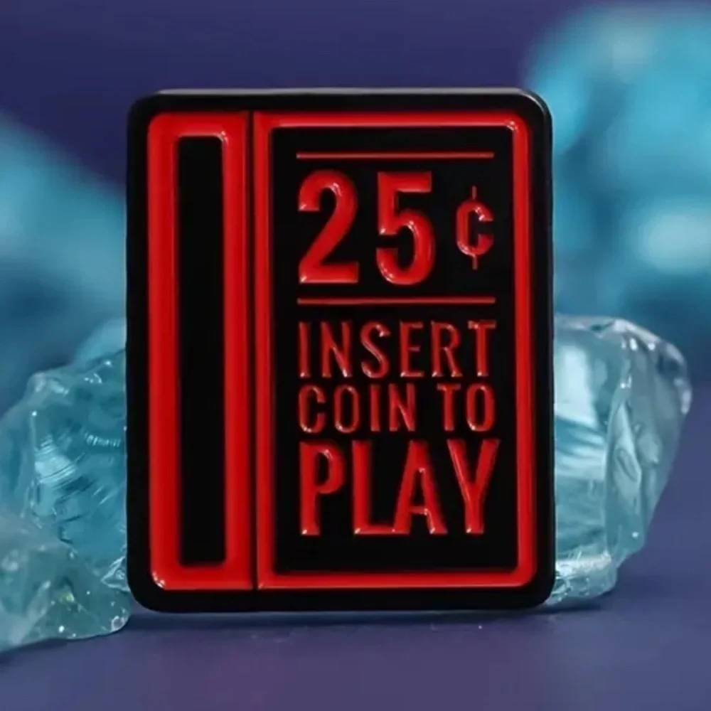 3/$25 Arcade Game Coin Slot “.25 Insert Coin To Play” Novelty, Retro Game Pin